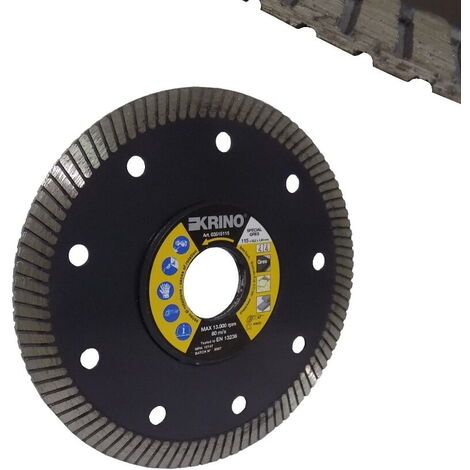 KRINO DISCO DIAMANTATO TAGLIO FLEX GRES PORCELLANATO GRANITO MARMO 115 mm