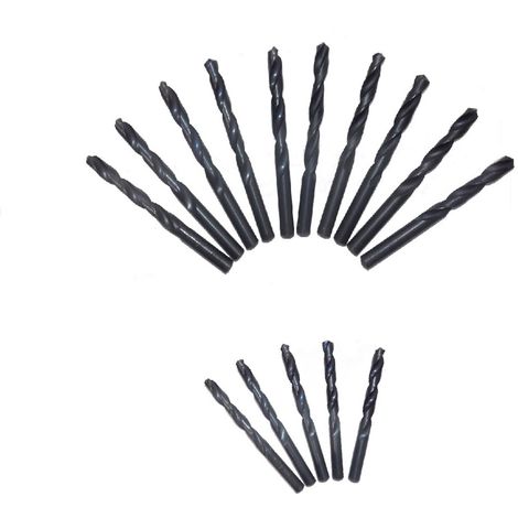 PUNTA TRAPANO PER ACCIAIO METALLO FERRO KRINO HSS DIN 338 ESECUZIONE RULLATA Ø 3 mm - 10 pezzi