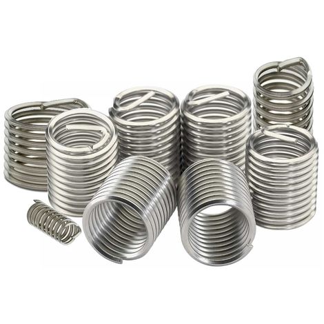 HELICOIL MOLLE RICAMBIO RIPRISTINA RIPARAZIONE RIPARA FILETTI ROVINATI K-COIL 5 pezzi - Misura 18 x 1,5