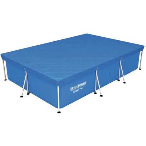 BestWay 58106 TELO COPERTURA COPRI PER PISCINA RETTANGOLARE Steel Pro cm 300x201 (1/4)