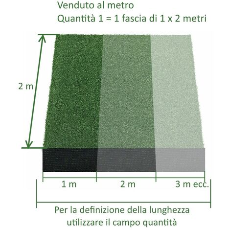 Prato Sintetico 20mm - Erba Artificiale Calpestabile 4x2m Per Giardino