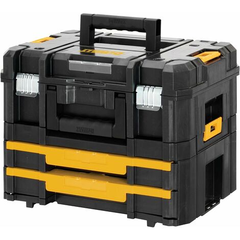 DeWALT sistema TSTAK modulare impilabile valigetta per attrezzi utensili VALIGETTA TSTAK II + TSTAK IV
