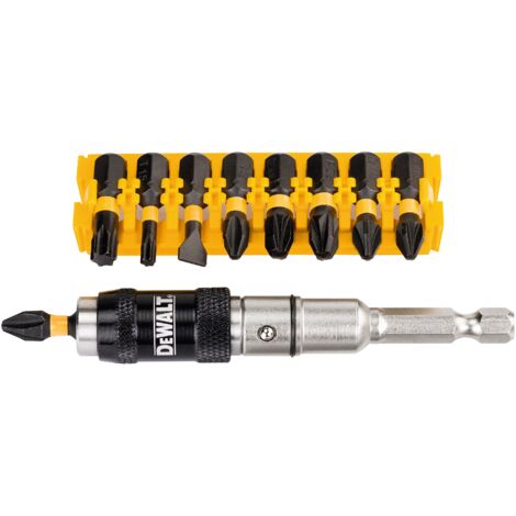 DEWALT DT70518T - QZ Set 10 pz inserti avvitatore impact torsion portainserti pivotale