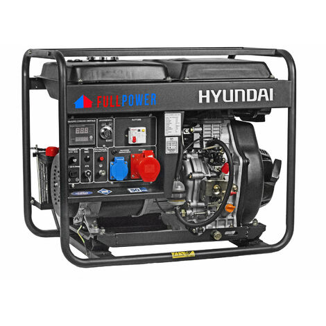 Generatore Di Corrente Diesel Trifase 6 Kw 12 HP 456cc 14LT Hyundai
