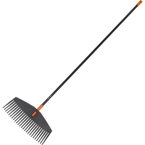 Fiskars Scopa per foglie Solid L rastrello denti resistenti flessibili + manico