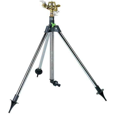 RIBIMEX Aspersore in metallo su treppiede regolabile 360° raggio 25 m - 500 m²