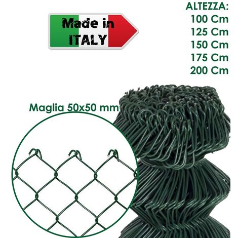 RETE METALLICA ZINCATA 50X75 H.150 FILO MM. 1,7