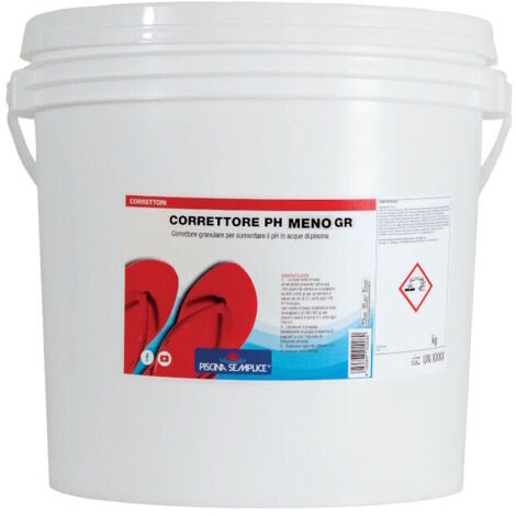 Correttore PH MENO 8 KG granulare pulizia manutenzione piscina granulare