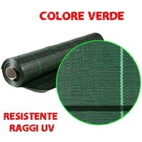 RETE TELO PACCIAMATURA 2,10x10 metri VERDE ANTI RADICE ANTI ALGA PER ERBACCE ORTO ED EDILIZIA