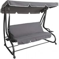 Xone Dondolo da giardino 3 posti Valencia Grigio 200x120x164 cm
