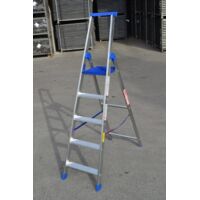 SCALA DOPPIA CON PARAPETTO ALLUMINIO CLIMB EVO MARCHETTI 5 PIOLI PROFESSIONALE