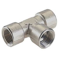 Raccordo a T Femmina-Femmina-Femmina Cilindrico 90° tubi aria fluidi liquidi 1 pz - cod. 60323