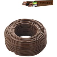 CAVO FILO ELETTRICO FS18OR18 TRIPOLARE TRIFASE MARRONE VARIE MISURE - Metri: 25 - Sezione: 4G 2,5 - 4x2,5 mm