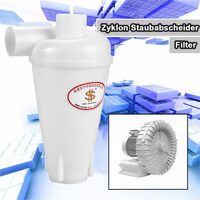 Filtre de collecteur de poussière de cyclone pour des aspirateurs en plastique SN50T3 - Blanc