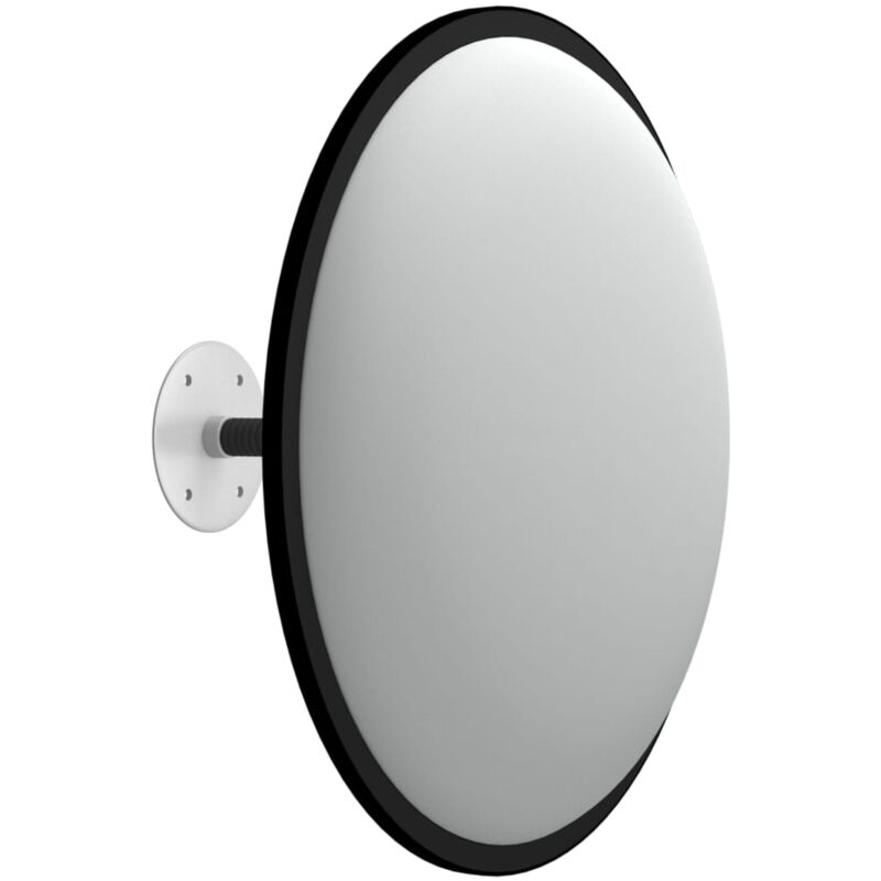 Specchio Convesso per Traffico Interno Nero Ø40 cm in Acrilico