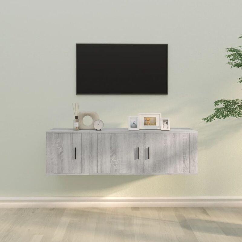 Relaxdays Mobile TV con Ruote, 2 Ripiani, Mobiletto Porta Televisore, HLP:  45x60x40 cm, Tavolo Televisione, Apetto Legno