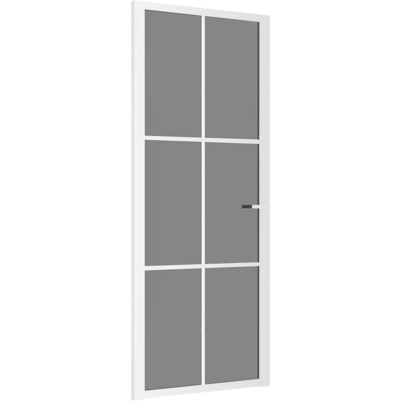 Home Arredamento Porta Interna Vetro ESG e Alluminio 102,5x201,5 cm  Dimensione Nero