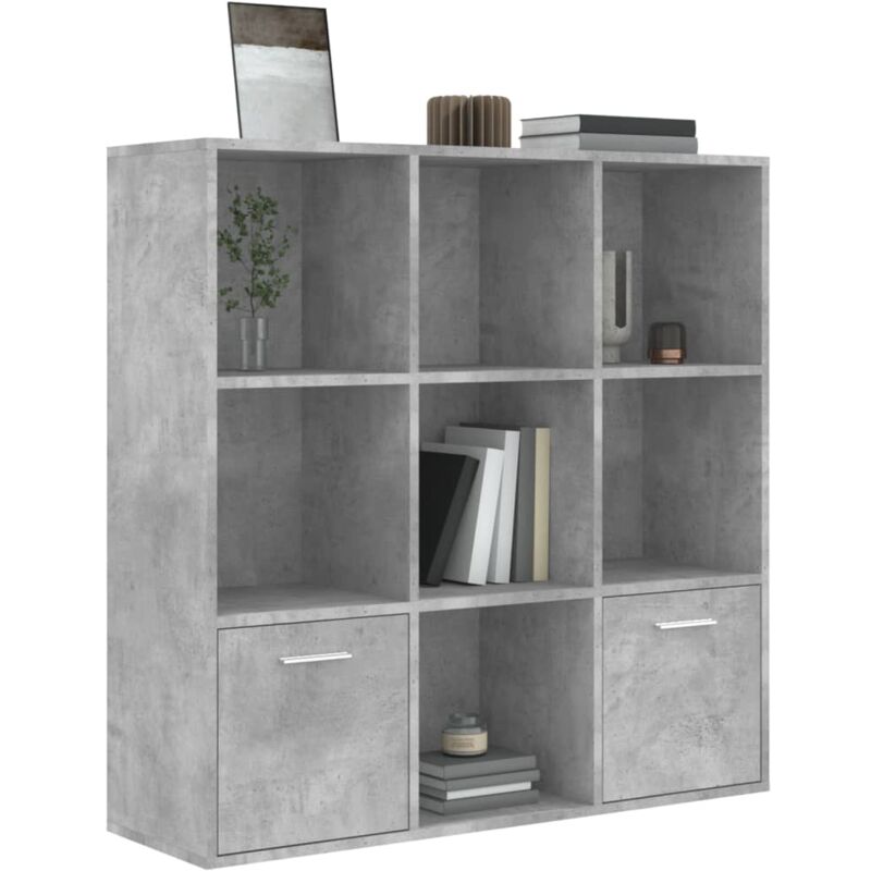 VidaXL Libreria nera 98x30x98 cm in legno multistrato Arredo e