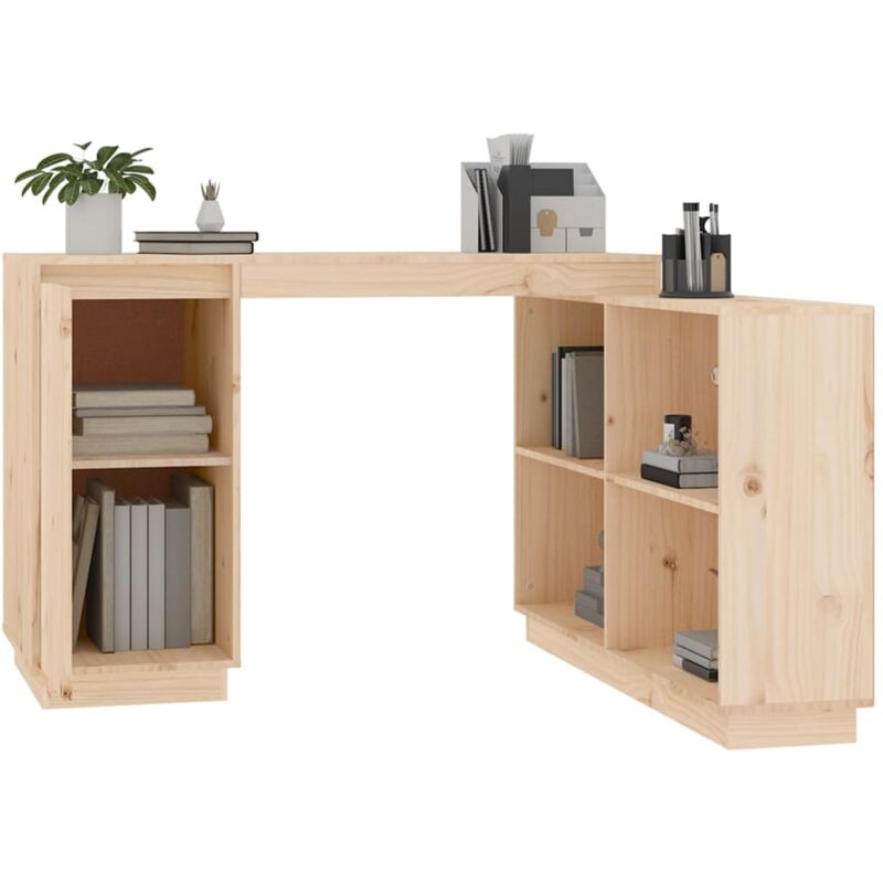 Scrivania in legno massello con alzata Libreria - Mobilificio