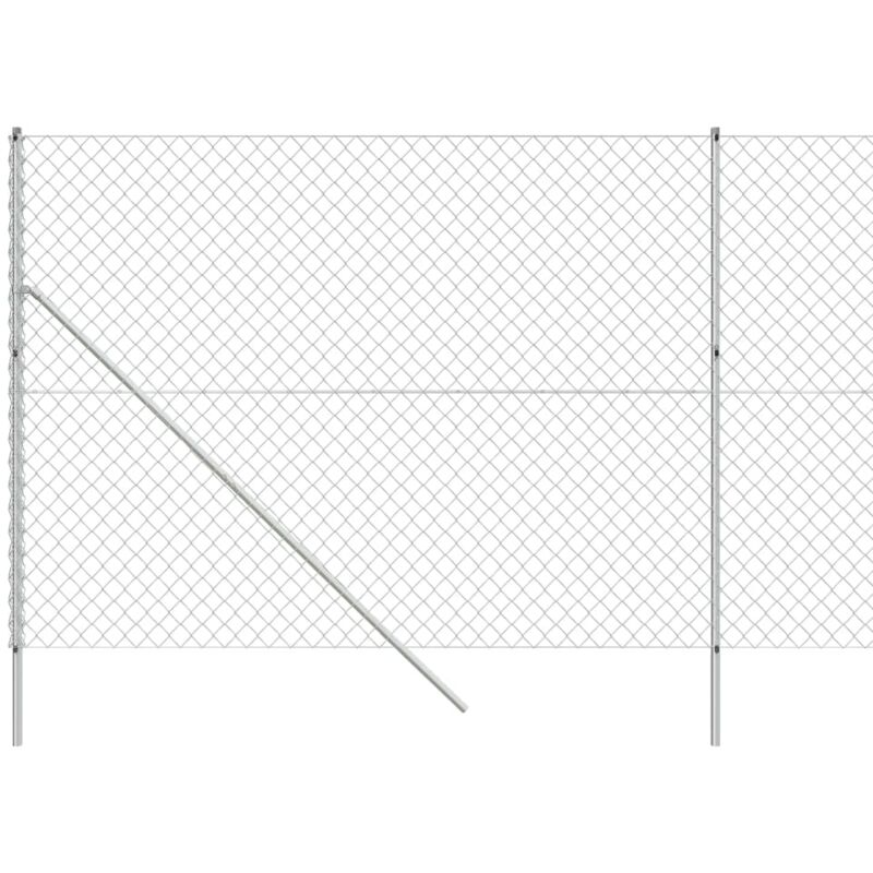 Pannello Recinzione Modulare Cancellata Rete Metallica Elettrosaldata  Medium Antracite cm 200 x 172 h