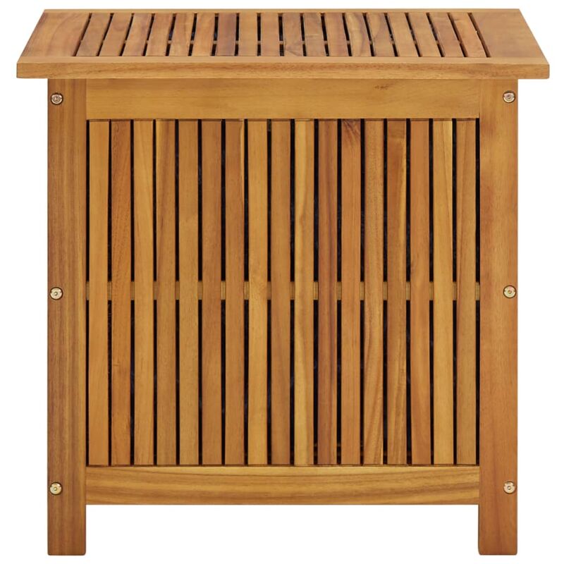 Casaria Cassapanca da giardino 115x50x59cm legno acacia Portaoggetti  Salvaspazio da esterno multibox