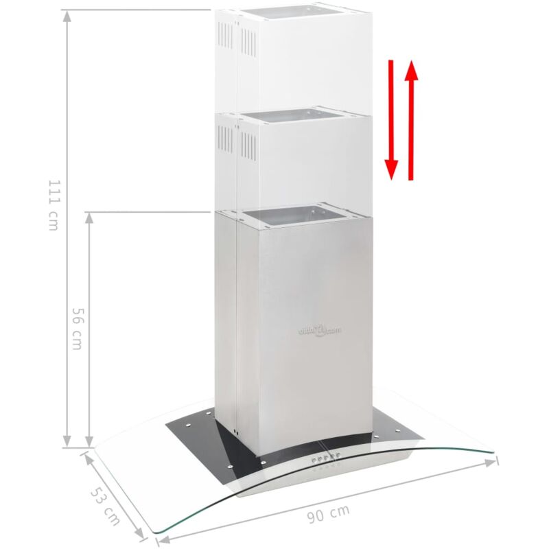 Elica CRUISE ISLAND Cappa da Parete Acciaio inox 713 mⁿ/h Classe B