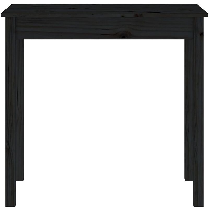 FIRBNUS Tavolo Consolle Nero 70x35x75 cm in Legno Massello di Pino