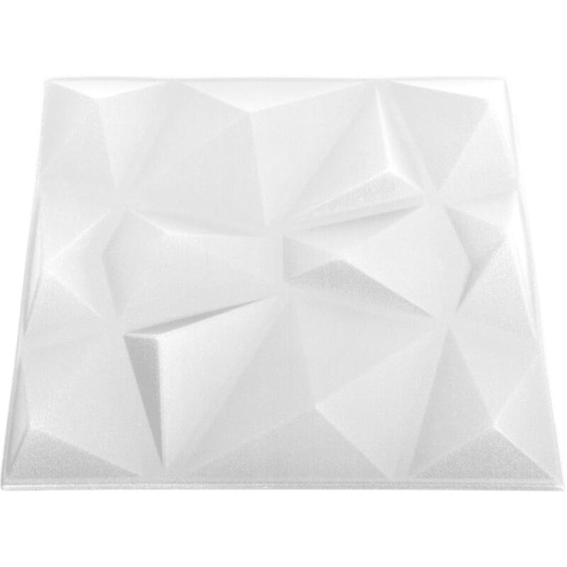 VidaXL Pannelli murali 3d 24 pz 50x50 cm grigi a diamante 6 m²