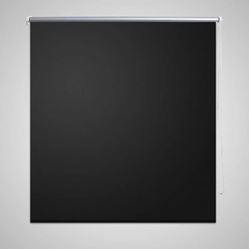 Tenda a Rullo Oscurante installazione senza foratura EasyFix Nero 120x180  cm