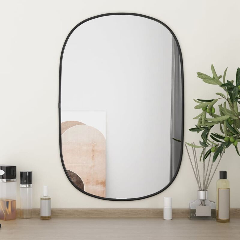 Specchio da Parete Nero 60x40 cm