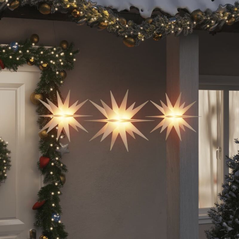 Deco Natale, Stringa decorata Lampadine, Per Ambienti Interni ed Esterni,  50 LED bianco Caldo