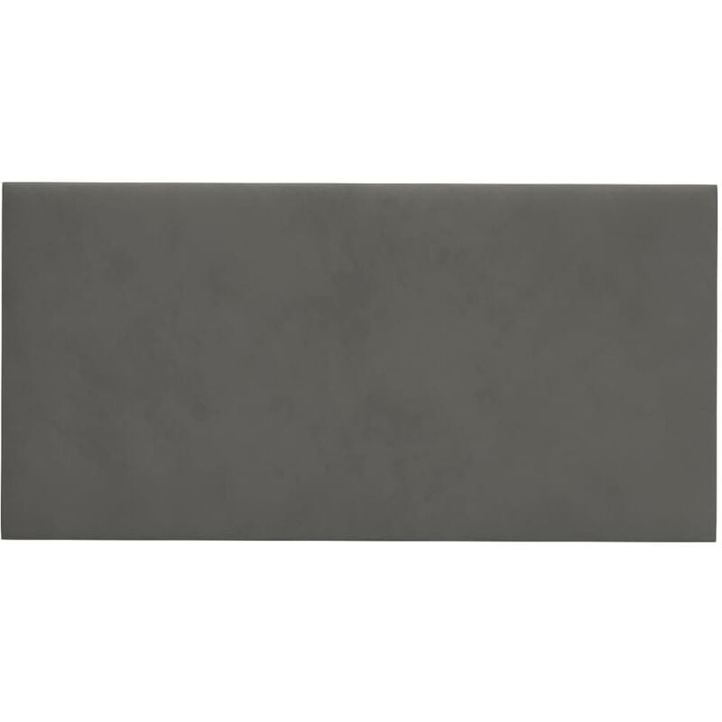 Pannelli Murali 12 pz Grigio Scuro 30x15 cm Velluto 0,54 m²