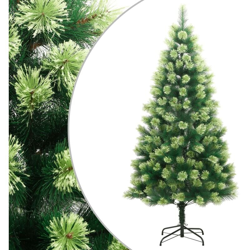 Albero di Natale Artificiale Incernierato con Base 210 cm