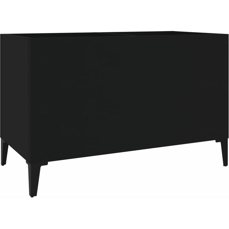 McDAISON Mobile espositore PORTA DISCHI in MDF nero a cubo x 70-90 LP  vinile 33