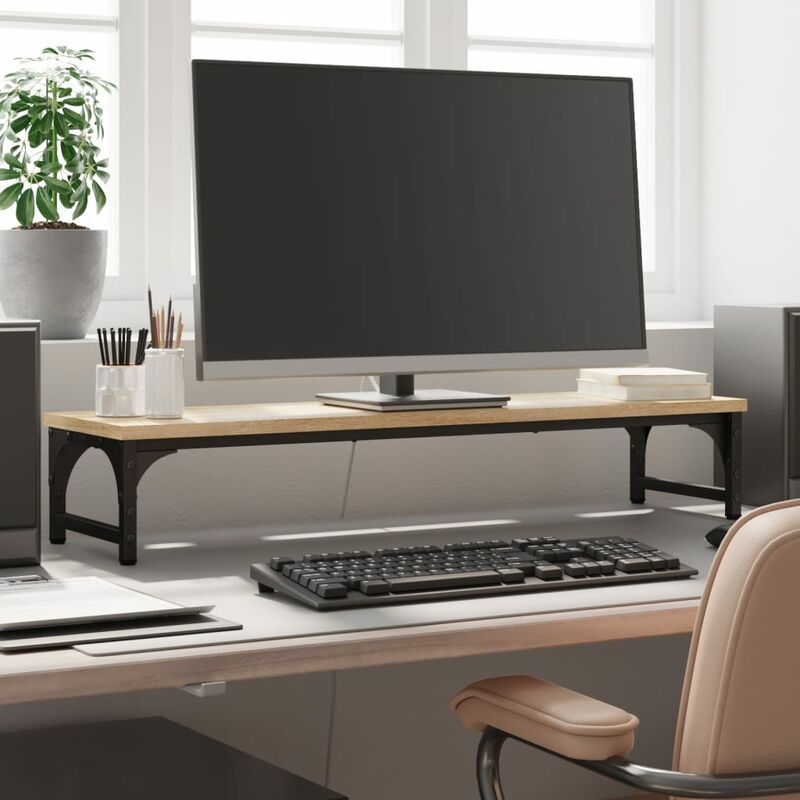 VidaXL Supporto monitor rovere marrone 55x23x14 cm legno multistrato  Supporto per laptop - | Acquista Online