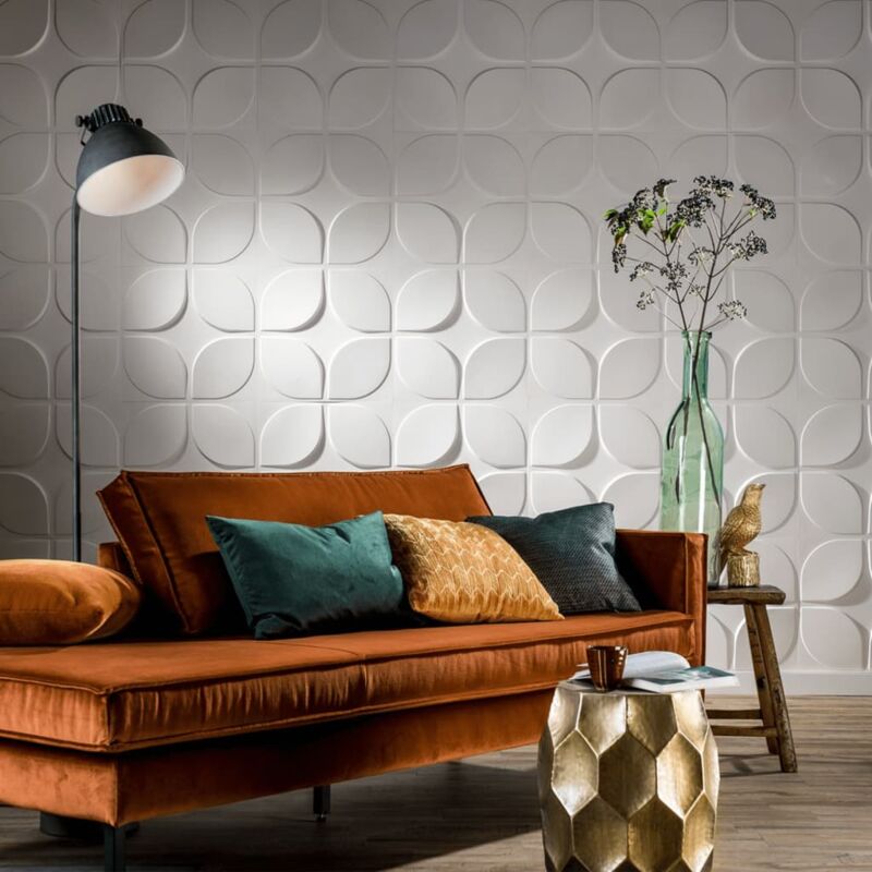 Wall Panel 3D Puck l Wall Decor Pannelli 3D I 12 Pannelli Decorativi 3m² I  Wall Covering WallArt I Carta Da Parati 3D I Parete 3D : : Fai da  te