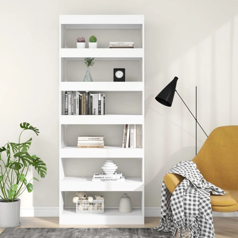 TEKEET Home Arredamento Libri/Divisorio Bianco Dimensioni 80x30x87 cm