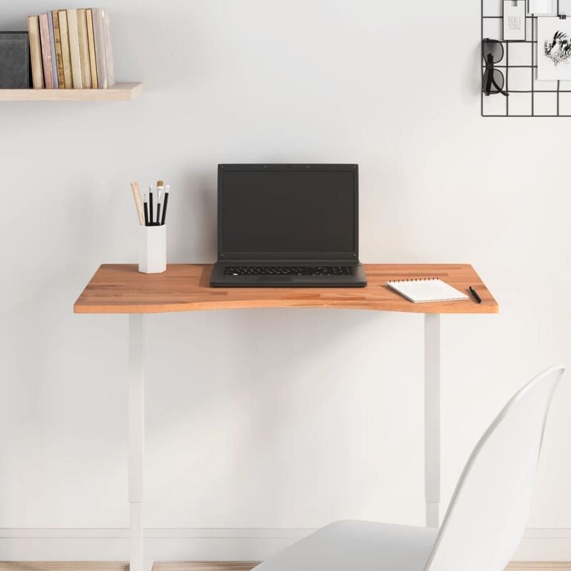 Scrivania Office Materiali di legno Finitura faggio L 160 P 80 A 120 cm  Telaio estremamente stabile; struttura in acciaio sotto il piano del  tavolo; bordo in ABS da 2 mm; con protezione anticollisione