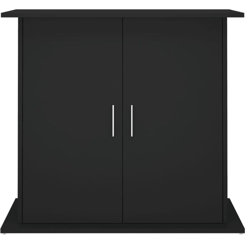 Supporto per Acquario 81x36x73 cm in Legno Multistrato Nero