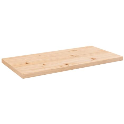 Piano Tavolo Rettangolare In Teak Massello 80x40x2,2 Cm – Uso Interno Ed Esterno, Design Minimalista