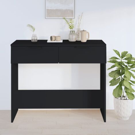 VidaXL Tavolino Da Salotto Nero Rovere – 90x36x75 Cm, In MDF, Design Moderno E Compatto Per Piccoli Spazi