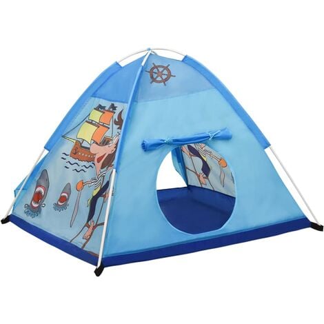 Tenda da Gioco per Bambini Blu con 250 Palline 120x120x90 cm