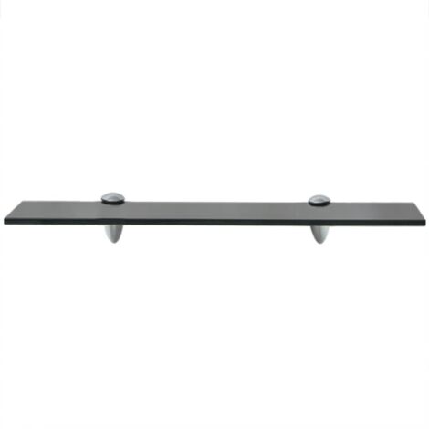 Mensola Galleggiante Legno 80cm - Supporti Metallico Nero Per Parete - Foto 6