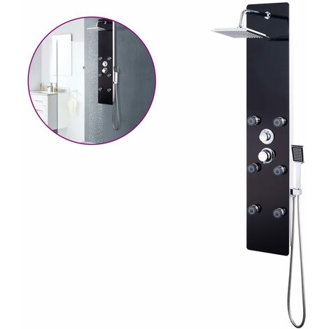 Colonna Doccia Idromassaggio LED 5 In 1 - Acciaio Inox 304 Con Funzioni Cascata, Pioggia E Idromassaggio - Con Luce A LED E Indicatore Temperatura - Foto 7