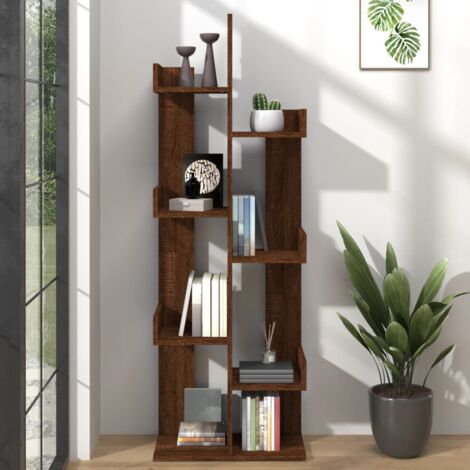Torana - Libreria 48x25,5x140 cm Rovere Marrone in legno Multistrato