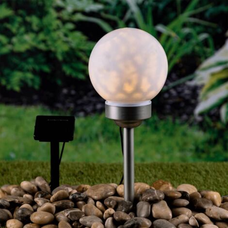 HI Lampada a Sfera Solare a LED da Giardino Rotante 25 cm