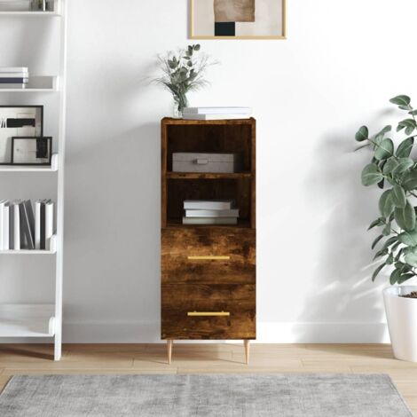 VidaXL Credenza Bianca 34,5x34x90 cm | Mobiletto Salvaspazio Moderno