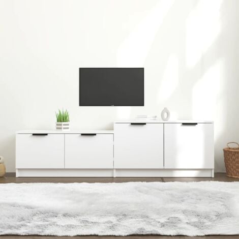 Mobile Porta TV Bianco 69,5x30x50 cm in Legno Multistrato