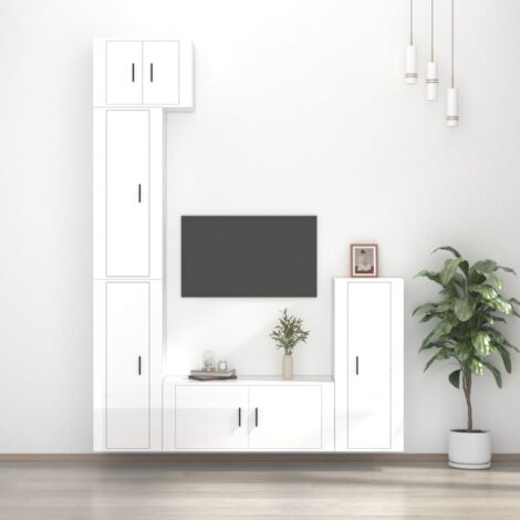 Tavolini Impilabili 3 pz Grigio Cemento in Legno Multistrato 816492