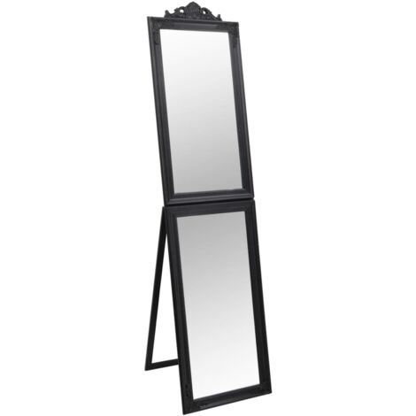 Specchio Autoportante Nero 50x200 cm